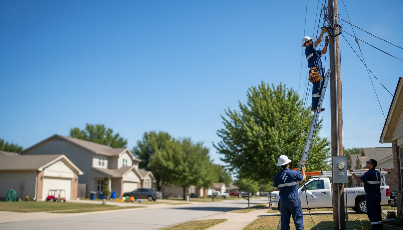 Residential electrician providing installation services in Benedict, ND